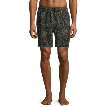 suge Leopard and Plant Mens Beach Short for Mens Swimwear 